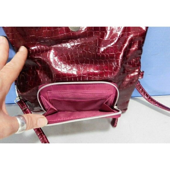 KENNETH COLE REACTION PINK-ISH RED CROSSBODY, SHOULDER BAG, HANDBAG, PURSE - Picture 3 of 7